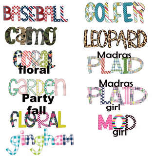 Alphabet Soup Sublimated Bib