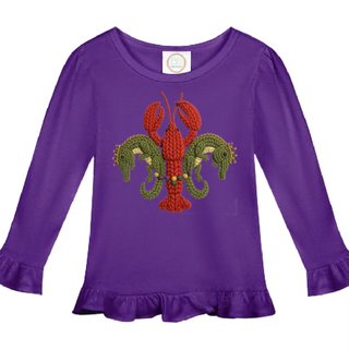 Fleur De Lis Long Sleeve Tee