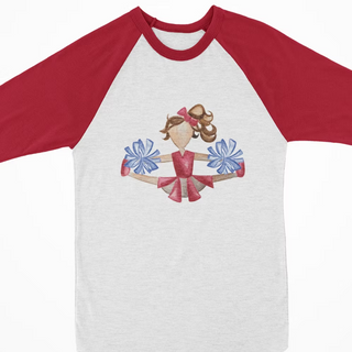 Watercolor Raglan - Cheerleader