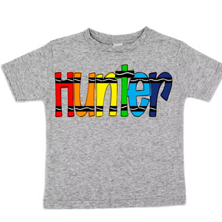 Crayons Name Tee