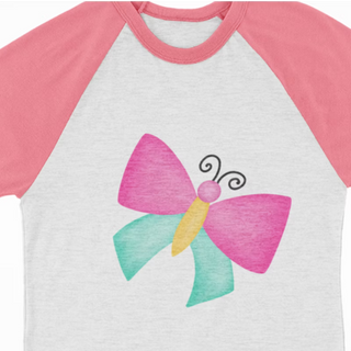 Watercolor Raglan - Butterfly