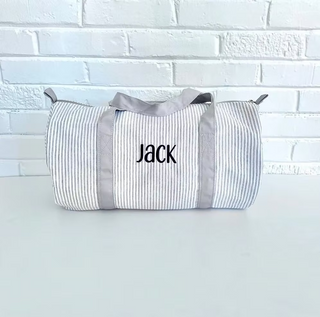 Seersucker Duffle Bag