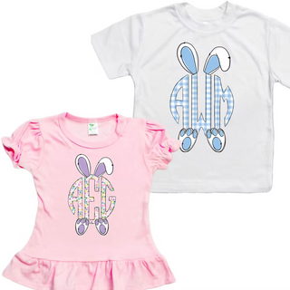 Easter Monogram Bunny Tee