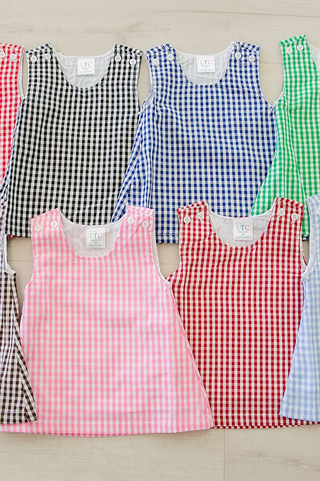 Gingham Monogrammed Jumper