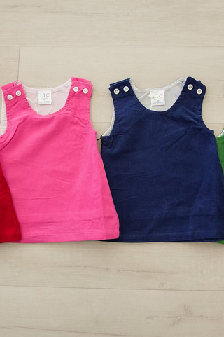 Monogrammed Corduroy Jumper
