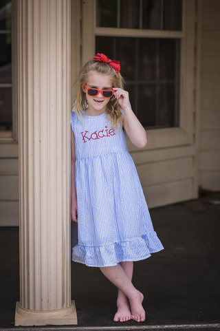 Girls Seersucker Dress