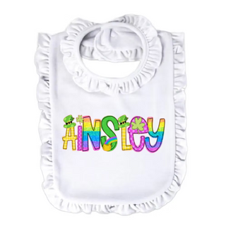 Personalized St Patricks Day Name Bib