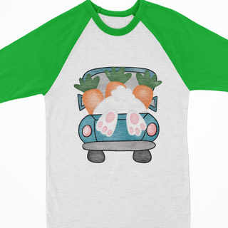 Watercolor Raglan- Bunny Bootie Truck