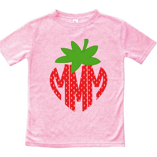Monogram Strawberry Personalized Graphic Tee