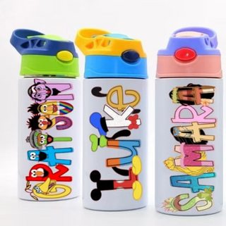 Character Alphabet Soup Personalized Water Bottles