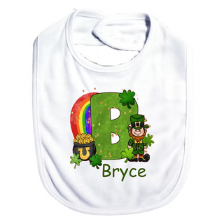 Personalized St Patricks Day Name Bib