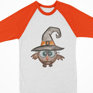 Halloween Raglan Witchy Owl