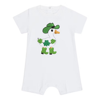 St Patricks Day Goose Romper