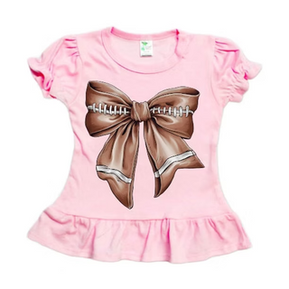 Football Bow Croquette Tee