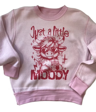 Moody Hyland Cow Kids Inside Out Sweatshirt | Toddler&Kids
