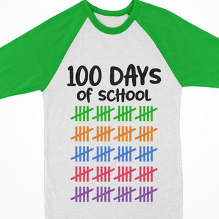 Watercolor Raglan - 100 Days of School Checkmarks