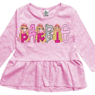 Character Alpha Long Sleeve Name Tees