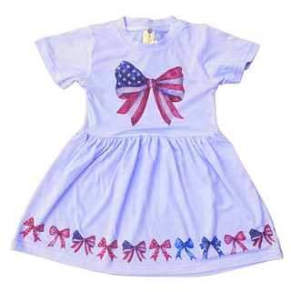 Patriotic Bows Sublimation Dress