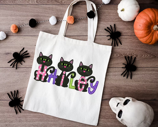 Personalized Trick or Treat Tote