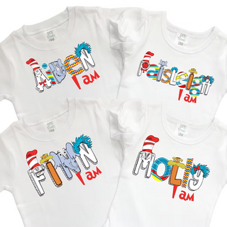 Read Across America Personalized Name Tee