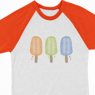 Watercolor Raglan - Popsicles