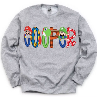 Character Alpha Name Sweatshirts