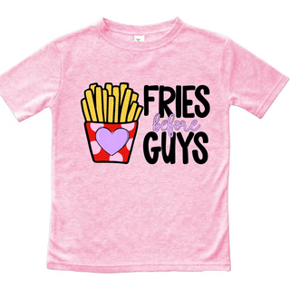 Fries Before Guys Pink Valentine Tee