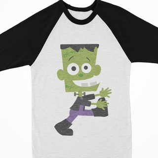 Halloween Raglan Frankenstein