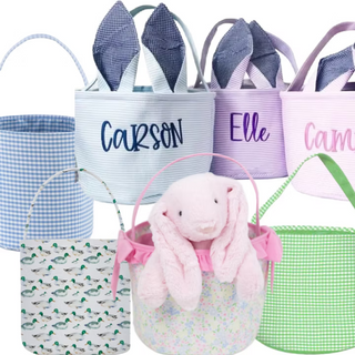 Embroidered Easter Bucket