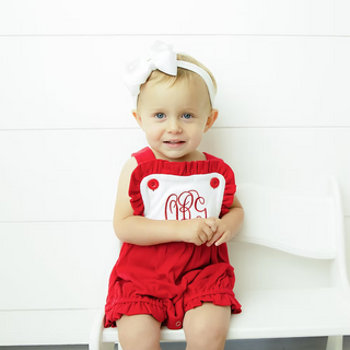 Colorblock Knit Ruffled Sunsuit