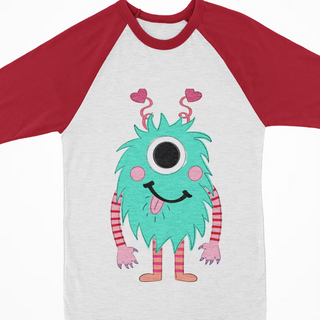 Watercolor Raglan - Valentine Monster