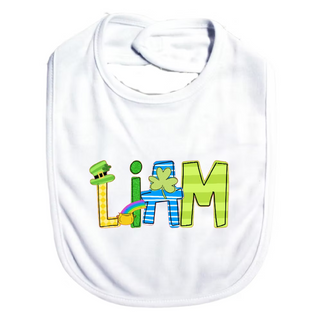 Personalized St Patricks Day Name Bib