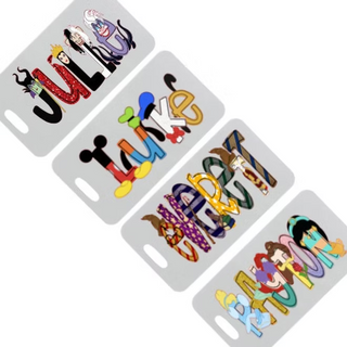 Character Alphabet Soup Bag Tag Personalized
