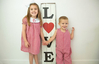 Monogram Personalized Bishop Dress Short Sleeve