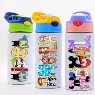 Character Alphabet Soup Personalized Water Bottles