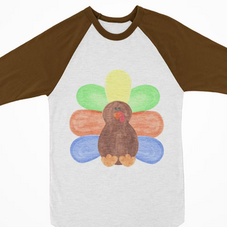 Watercolor Raglan- Thanksgiving Turkey