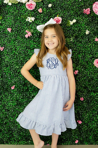 Girls Seersucker Dress