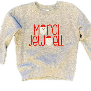 Personalized Santa Embroidered Name Sweatshirt