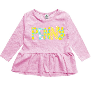 Alphabet Soup Long Sleeve Name Tee