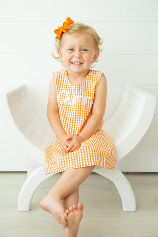 Gingham Monogrammed Jumper