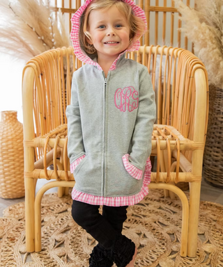 Monogrammed Ruffle Jacket