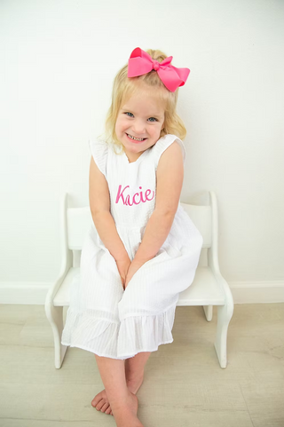 Girls Seersucker Dress