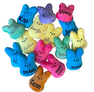 Custom Peep Plush Bunny Easter Basket Filler