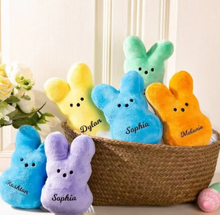 Custom Peep Plush Bunny Easter Basket Filler