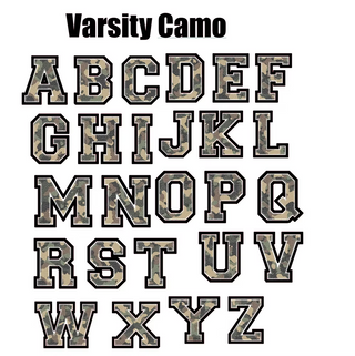 Varsity Letter Crewneck or Hoodie Sweatshirt