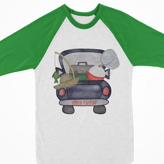 Watercolor Raglan- Fishing Truck