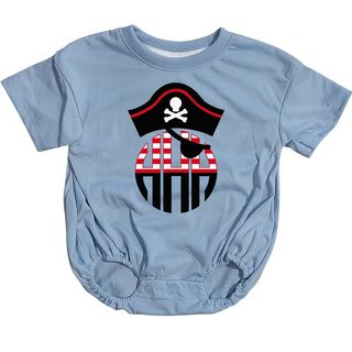 Monogram Pirate Personalized Graphic Bubble
