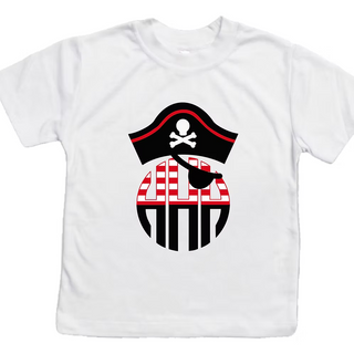 Monogram Pirate Personalized Graphic Tee