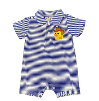 Cowboy Duck Polo Romper