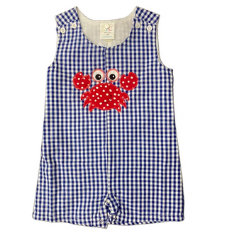 Crab Applique Gingham JonJon